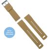 imageBARTON Elite Silicone Watch Bands  Quick Release  Choose Strap Color amp Buckle Color Stainless Steel Black PVD or Gunmetal Grey  18mm 20mm 22mm amp 24mm Watch StrapsKhaki Tan Top  Black Bottom