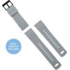 imageBARTON Elite Silicone Watch Bands  Quick Release  Choose Strap Color amp Buckle Color Stainless Steel Black PVD or Gunmetal Grey  18mm 20mm 22mm amp 24mm Watch StrapsCool Grey Top  Black Bottom  Black PVD Buckle