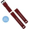 imageBARTON Elite Silicone Watch Bands  Quick Release  Choose Strap Color amp Buckle Color Stainless Steel Black PVD or Gunmetal Grey  18mm 20mm 22mm amp 24mm Watch StrapsCrimson Red  Black PVD Buckle
