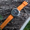 imageBARTON Elite Silicone Watch Bands  Quick Release  Choose Strap Color amp Buckle Color Stainless Steel Black PVD or Gunmetal Grey  18mm 20mm 22mm amp 24mm Watch StrapsPumpkin Orange Top  Black Bottom