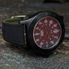 imageBARTON Elite Silicone Watch Bands  Quick Release  Choose Strap Color amp Buckle Color Stainless Steel Black PVD or Gunmetal Grey  18mm 20mm 22mm amp 24mm Watch StrapsBlack Top  Army Green Bottom