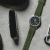 imageBARTON Elite Silicone Watch Bands  Quick Release  Choose Strap Color amp Buckle Color Stainless Steel Black PVD or Gunmetal Grey  18mm 20mm 22mm amp 24mm Watch StrapsArmy Green Top  Black Bottom