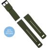 imageBARTON Elite Silicone Watch Bands  Quick Release  Choose Strap Color amp Buckle Color Stainless Steel Black PVD or Gunmetal Grey  18mm 20mm 22mm amp 24mm Watch StrapsArmy Green Top  Black Bottom  Black PVD Buckle