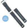 imageBARTON Elite Silicone Watch Bands  Quick Release  Choose Strap Color amp Buckle Color Stainless Steel Black PVD or Gunmetal Grey  18mm 20mm 22mm amp 24mm Watch StrapsSmoke Grey Top  Black Bottom