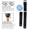 imageBARTON Elite Silicone Watch Bands  Quick Release  Choose Strap Color amp Buckle Color Stainless Steel Black PVD or Gunmetal Grey  18mm 20mm 22mm amp 24mm Watch StrapsBlack Top  Army Green Bottom  Gunmetal Grey