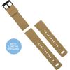 imageBARTON Elite Silicone Watch Bands  Quick Release  Choose Strap Color amp Buckle Color Stainless Steel Black PVD or Gunmetal Grey  18mm 20mm 22mm amp 24mm Watch StrapsKhaki Tan Top  Black Bottom  Black PVD Buckle