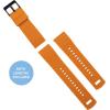imageBARTON Elite Silicone Watch Bands  Quick Release  Choose Strap Color amp Buckle Color Stainless Steel Black PVD or Gunmetal Grey  18mm 20mm 22mm amp 24mm Watch StrapsPumpkin Orange Top  Black Bottom  Black PVD Buckle