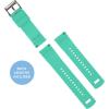 imageBARTON Elite Silicone Watch Bands  Quick Release  Choose Strap Color amp Buckle Color Stainless Steel Black PVD or Gunmetal Grey  18mm 20mm 22mm amp 24mm Watch StrapsSmoke Grey Top  Mint Green Bottom
