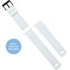 imageBARTON Elite Silicone Watch Bands  Quick Release  Choose Strap Color amp Buckle Color Stainless Steel Black PVD or Gunmetal Grey  18mm 20mm 22mm amp 24mm Watch StrapsWhite Top  Black Bottom  Black PVD Buckle