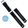 imageBARTON Elite Silicone Watch Bands  Quick Release  Choose Strap Color amp Buckle Color Stainless Steel Black PVD or Gunmetal Grey  18mm 20mm 22mm amp 24mm Watch StrapsBlack Top  Crimson Red Bottom