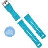 imageBARTON Elite Silicone Watch Bands  Quick Release  Choose Strap Color amp Buckle Color Stainless Steel Black PVD or Gunmetal Grey  18mm 20mm 22mm amp 24mm Watch StrapsBlack Top  Aqua Blue Bottom