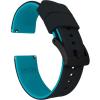 Black Top / Aqua Blue Bottom & Black PVD Buckle