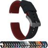 Black Top / Crimson Red Bottom - Gunmetal Grey