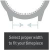 imageBARTON WATCH BANDS  Top Grain Leather Watch Bands Compatible with Apple Watch Models  1 2 3 4 5 6 7 8 9 10 SE Ultra amp Ultra 2Black Leather  Black Stitching Black Buckle