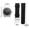 imageBARTON WATCH BANDS  Top Grain Leather Watch Bands Compatible with Apple Watch Models  1 2 3 4 5 6 7 8 9 10 SE Ultra amp Ultra 2Black Leather  Black Stitching
