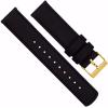 imageBARTON WATCH BANDS  Top Grain Leather Watch Bands Compatible with Apple Watch Models  1 2 3 4 5 6 7 8 9 10 SE Ultra amp Ultra 2Black Leather  Black Stitching Gold Buckle