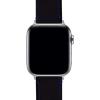 imageBARTON WATCH BANDS  Top Grain Leather Watch Bands Compatible with Apple Watch Models  1 2 3 4 5 6 7 8 9 10 SE Ultra amp Ultra 2Black Leather  Blue Stitching