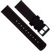 imageBARTON WATCH BANDS  Top Grain Leather Watch Bands Compatible with Apple Watch Models  1 2 3 4 5 6 7 8 9 10 SE Ultra amp Ultra 2Black Leather  Orange Stitching Black Buckle