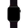 imageBARTON WATCH BANDS  Top Grain Leather Watch Bands Compatible with Apple Watch Models  1 2 3 4 5 6 7 8 9 10 SE Ultra amp Ultra 2Black Leather  Red Stitching Black Hardware