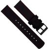imageBARTON WATCH BANDS  Top Grain Leather Watch Bands Compatible with Apple Watch Models  1 2 3 4 5 6 7 8 9 10 SE Ultra amp Ultra 2Black Leather  Red Stitching Black Buckle