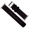 imageBARTON WATCH BANDS  Top Grain Leather Watch Bands Compatible with Apple Watch Models  1 2 3 4 5 6 7 8 9 10 SE Ultra amp Ultra 2Black Leather  Red Stitching