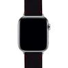 imageBARTON WATCH BANDS  Top Grain Leather Watch Bands Compatible with Apple Watch Models  1 2 3 4 5 6 7 8 9 10 SE Ultra amp Ultra 2Black Leather  Red Stitching
