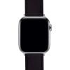 imageBARTON WATCH BANDS  Top Grain Leather Watch Bands Compatible with Apple Watch Models  1 2 3 4 5 6 7 8 9 10 SE Ultra amp Ultra 2Black Leather  Stitching