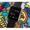 imageBARTON WATCH BANDS  Top Grain Leather Watch Bands Compatible with Apple Watch Models  1 2 3 4 5 6 7 8 9 10 SE Ultra amp Ultra 2Black Leather  Stitching