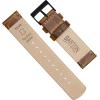 imageBARTON WATCH BANDS  Top Grain Leather Watch Bands Compatible with Apple Watch Models  1 2 3 4 5 6 7 8 9 10 SE Ultra amp Ultra 2Caramel Tan Leather  Stitching Black Buckle