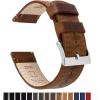 imageBARTON WATCH BANDS  Top Grain Leather Watch Bands Compatible with Apple Watch Models  1 2 3 4 5 6 7 8 9 10 SE Ultra amp Ultra 2Caramel Tan Leather