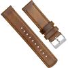 imageBARTON WATCH BANDS  Top Grain Leather Watch Bands Compatible with Apple Watch Models  1 2 3 4 5 6 7 8 9 10 SE Ultra amp Ultra 2Caramel Tan Leather