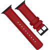 imageBARTON WATCH BANDS  Top Grain Leather Watch Bands Compatible with Apple Watch Models  1 2 3 4 5 6 7 8 9 10 SE Ultra amp Ultra 2Crimson Red