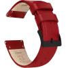 imageBARTON WATCH BANDS  Top Grain Leather Watch Bands Compatible with Apple Watch Models  1 2 3 4 5 6 7 8 9 10 SE Ultra amp Ultra 2Crimson Red Leather  Stitching