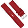 imageBARTON WATCH BANDS  Top Grain Leather Watch Bands Compatible with Apple Watch Models  1 2 3 4 5 6 7 8 9 10 SE Ultra amp Ultra 2Crimson Red Leather  Stitching