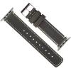 imageBARTON WATCH BANDS  Top Grain Leather Watch Bands Compatible with Apple Watch Models  1 2 3 4 5 6 7 8 9 10 SE Ultra amp Ultra 2Espresso Brown Leather  White Stitching