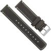 imageBARTON WATCH BANDS  Top Grain Leather Watch Bands Compatible with Apple Watch Models  1 2 3 4 5 6 7 8 9 10 SE Ultra amp Ultra 2Espresso Leather  Linen White Stitching
