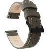 imageBARTON WATCH BANDS  Top Grain Leather Watch Bands Compatible with Apple Watch Models  1 2 3 4 5 6 7 8 9 10 SE Ultra amp Ultra 2Espresso Leather  Linen White Stitching