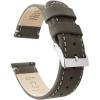 imageBARTON WATCH BANDS  Top Grain Leather Watch Bands Compatible with Apple Watch Models  1 2 3 4 5 6 7 8 9 10 SE Ultra amp Ultra 2Espresso Leather  Linen White Stitching
