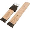 imageBARTON WATCH BANDS  Top Grain Leather Watch Bands Compatible with Apple Watch Models  1 2 3 4 5 6 7 8 9 10 SE Ultra amp Ultra 2Espresso Leather  Linen White Stitching