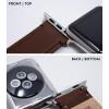 imageBARTON WATCH BANDS  Top Grain Leather Watch Bands Compatible with Apple Watch Models  1 2 3 4 5 6 7 8 9 10 SE Ultra amp Ultra 2Gingerbread Brown Leather  Stitching