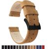 imageBARTON WATCH BANDS  Top Grain Leather Watch Bands Compatible with Apple Watch Models  1 2 3 4 5 6 7 8 9 10 SE Ultra amp Ultra 2Gingerbread Leather  Gingerbread Stitching