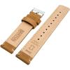 imageBARTON WATCH BANDS  Top Grain Leather Watch Bands Compatible with Apple Watch Models  1 2 3 4 5 6 7 8 9 10 SE Ultra amp Ultra 2Gingerbread Leather  Linen White Stitching