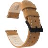 imageBARTON WATCH BANDS  Top Grain Leather Watch Bands Compatible with Apple Watch Models  1 2 3 4 5 6 7 8 9 10 SE Ultra amp Ultra 2Gingerbread Leather  Linen White Stitching