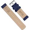imageBARTON WATCH BANDS  Top Grain Leather Watch Bands Compatible with Apple Watch Models  1 2 3 4 5 6 7 8 9 10 SE Ultra amp Ultra 2Navy Blue Leather  Navy Blue Stitching