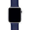 imageBARTON WATCH BANDS  Top Grain Leather Watch Bands Compatible with Apple Watch Models  1 2 3 4 5 6 7 8 9 10 SE Ultra amp Ultra 2Navy Blue Leather  Stitching
