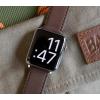 imageBARTON WATCH BANDS  Top Grain Leather Watch Bands Compatible with Apple Watch Models  1 2 3 4 5 6 7 8 9 10 SE Ultra amp Ultra 2Saddle Brown Leather  Stitching
