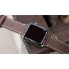 imageBARTON WATCH BANDS  Top Grain Leather Watch Bands Compatible with Apple Watch Models  1 2 3 4 5 6 7 8 9 10 SE Ultra amp Ultra 2Saddle Brown Leather  White Stitching