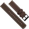 imageBARTON WATCH BANDS  Top Grain Leather Watch Bands Compatible with Apple Watch Models  1 2 3 4 5 6 7 8 9 10 SE Ultra amp Ultra 2Saddle Leather  Linen White Stitching Black Buckle