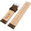 imageBARTON WATCH BANDS  Top Grain Leather Watch Bands Compatible with Apple Watch Models  1 2 3 4 5 6 7 8 9 10 SE Ultra amp Ultra 2Saddle Leather  Linen White Stitching