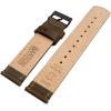 imageBARTON WATCH BANDS  Top Grain Leather Watch Bands Compatible with Apple Watch Models  1 2 3 4 5 6 7 8 9 10 SE Ultra amp Ultra 2Saddle Leather  Saddle Stitching Black Buckle